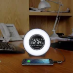 La Crosse Technology Mood Light Digital Alarm Clock with 5 Nature Sounds and USB Charging Port thumbnail 8