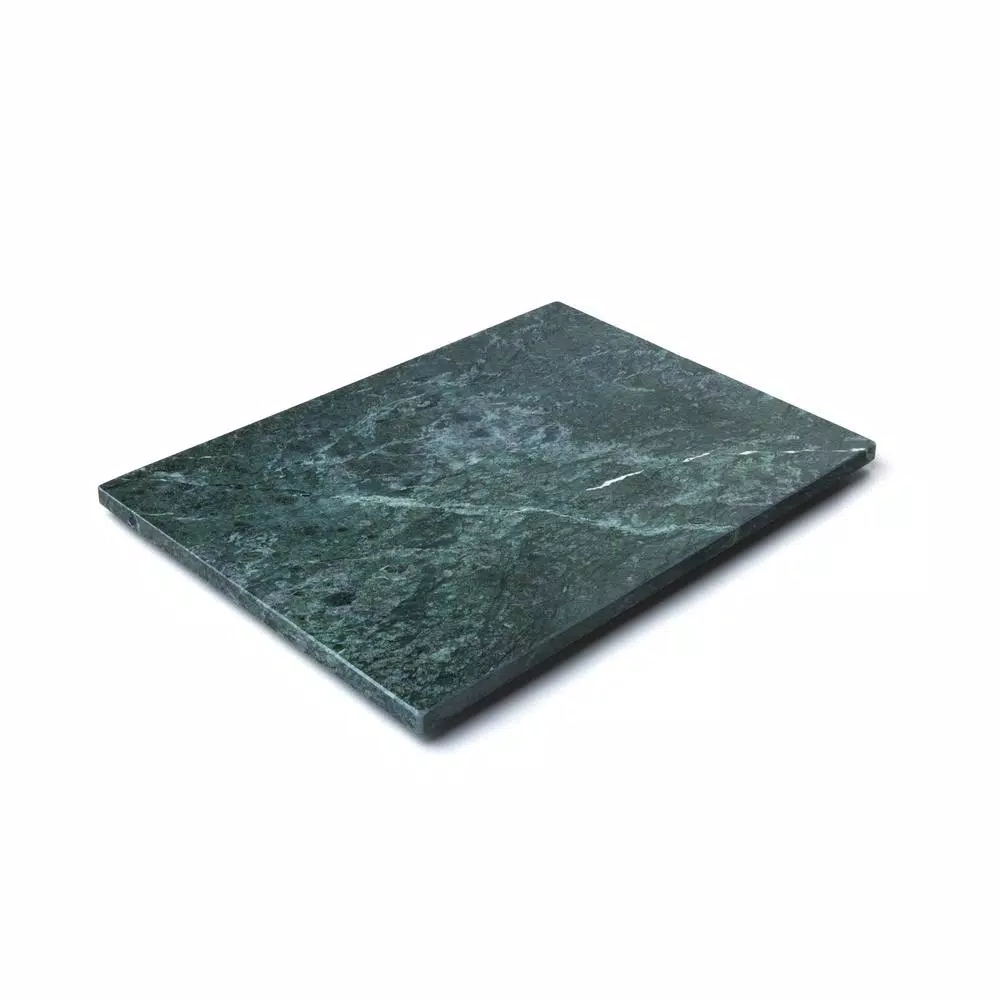 Fox Run Green Marble Pastry Board - 12 x 16 inch Natural Stone Dough Rolling Surface