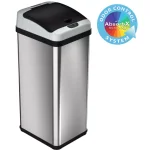 iTouchless Platinum Edition 13 Gal. Stainless Steel Touchless Motion Sensing Trash Can with Extra-Wide Opening thumbnail 1
