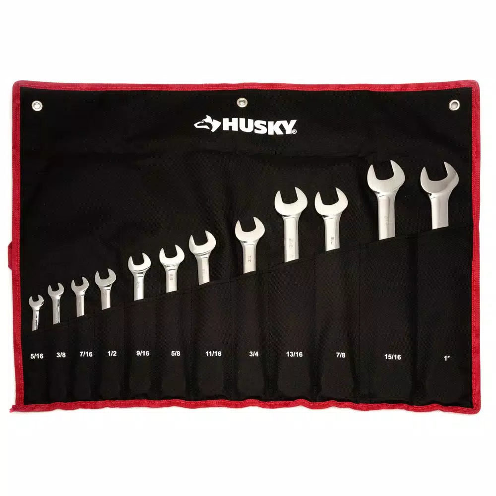 Husky Master SAE Flex Head Ratcheting Wrench Set, 12-Piece