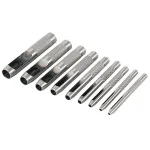 KING 9-Piece Hollow Punch Set, Carbon Steel Hand Tool Set thumbnail 3