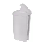 Alpine Industries 19 Qt. White Step-On Sanitary Napkin Receptacle & Waste Basket thumbnail 3