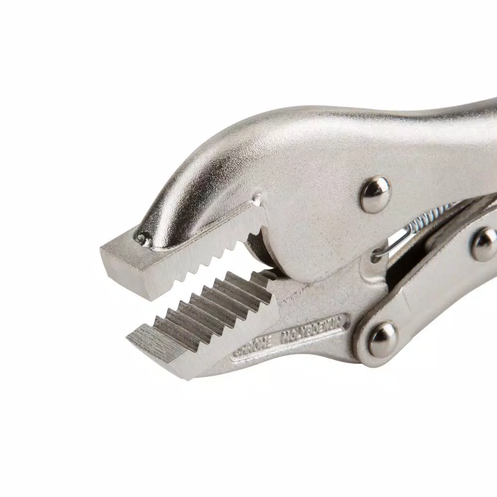 TEKTON 7 in. Straight Jaw Locking Pliers with Chrome Molybdenum Jaws