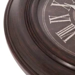 Pinnacle Glenmont 30 in. Oil Rubbed Bronze Wide Framed Roman Numeral Wall Clock thumbnail 4