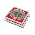 YouTheFan NCAA Alabama Crimson Tide StadiumViews 3D Bryant-Denny Stadium Coasters, 2-Pack thumbnail 1