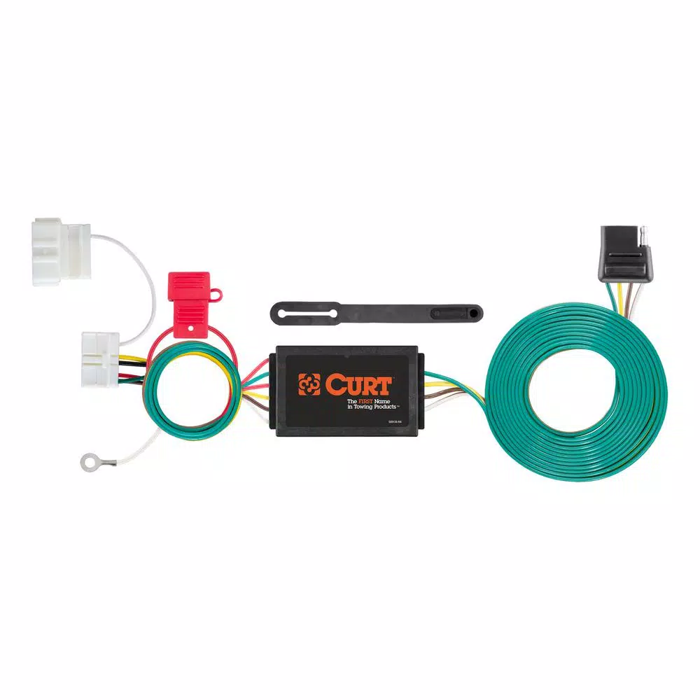 CURT Custom Vehicle-Trailer Wiring Harness, 4-Way Flat, for Honda Odyssey (OEM Tow Package Required)