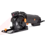WEN 4.2 Amp 3-3/8 in. Plunge Cut Compact Circular Saw with Laser Guide and Carrying Case thumbnail 3