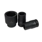 Stark 1 in. Drive Deep Impact Socket Set, 6-Point Cr-Mo, 9-Piece SAE Set with Carrying Case thumbnail 2