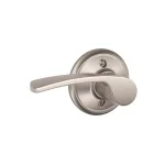 Schlage Merano Satin Nickel Left-Handed Dummy Door Lever thumbnail 1