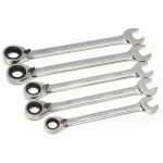 Husky 5-Piece Large SAE Reversible Ratcheting Wrench Set thumbnail 5