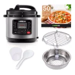 GoWISE USA 8 Qt. Stainless Steel Electric Pressure Cooker with 12 Presets thumbnail 2