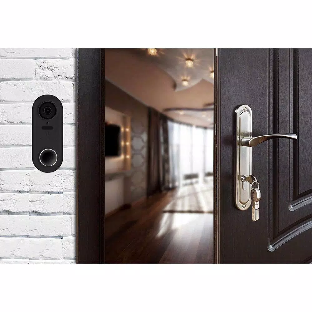 Wasserstein Black Protective Silicone Skin for Google Nest Hello Video Doorbell