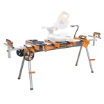 BORA PORTAMATE PM7000 Heavy Duty Miter Saw Work Center with Quick Release Tool Mounts and Wheels thumbnail 9