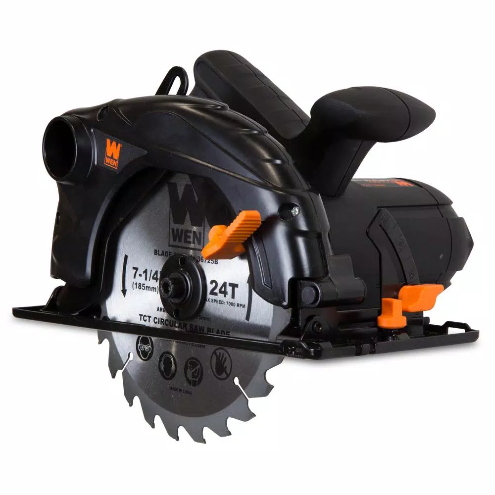 WEN 12 Amp 7-1/4 in. Sidewinder Corded Circular Saw with 2-1/2 in. Cutting Depth