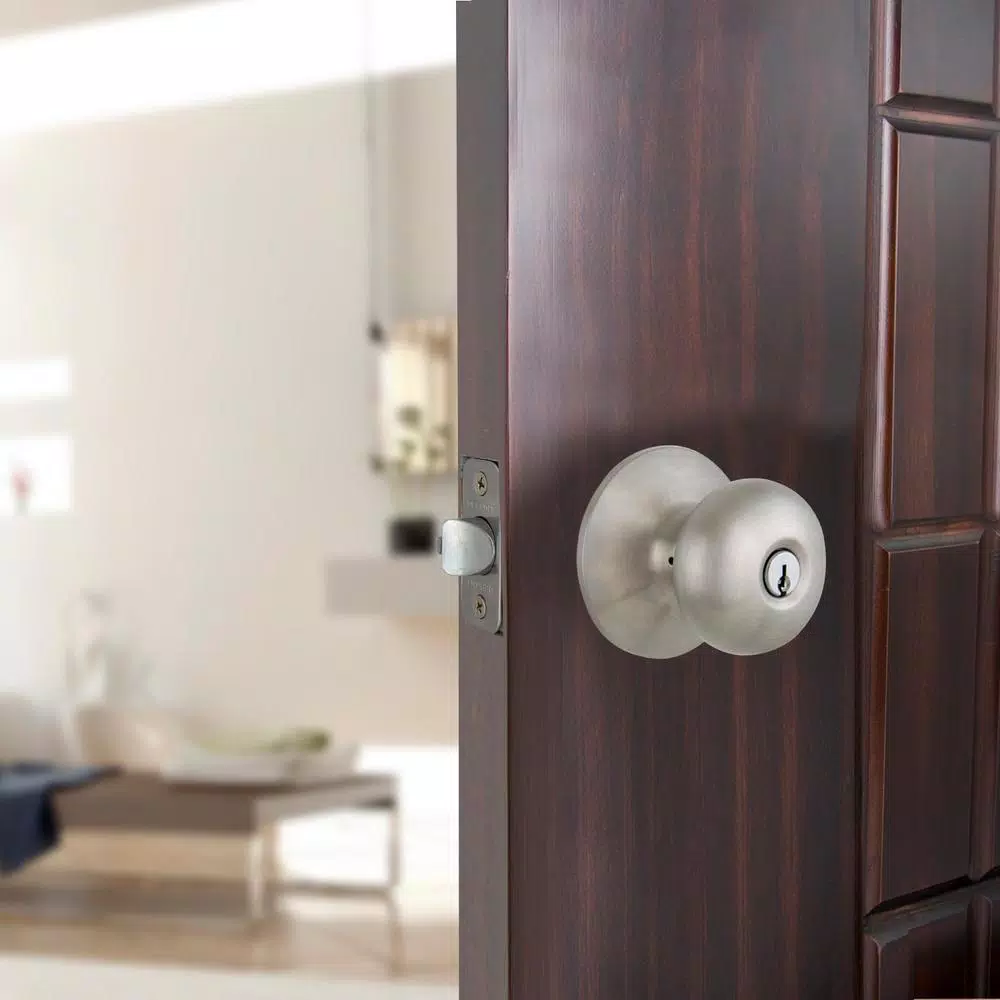 Defiant Berwick Stainless Steel Keyed Entry Door Knob, ANSI Grade 3