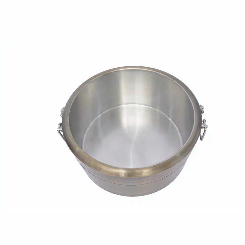 Unbranded 6.5 Gal. Brushed Gold Stainless Steel Double Wall Beverage Tub with Grip Handles