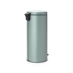 Brabantia 8 Gal. Metallic Mint Steel Step-On Trash Can thumbnail 3