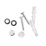 Alpine Industries Single Post Toilet Paper Holder with Storage Shelf, Chrome Finish thumbnail 7