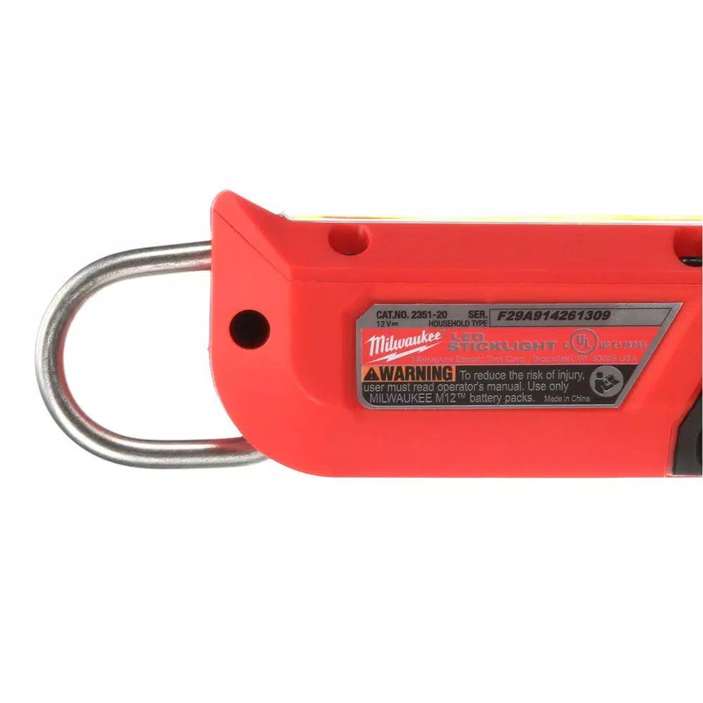 Milwaukee M12 12V Lithium-Ion Cordless 220-Lumen LED Stick Light (Tool-Only)