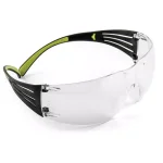 3M SecureFit 400 Series Safety Glasses - Black/Neon Green with Clear Anti-Fog Lenses thumbnail 3
