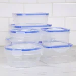 Kitchen Details 16-Piece Food Storage Container Set with Airtight Clip-Lock Lids, Blue thumbnail 5