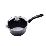 Swiss Diamond Classic Series 3.2 Qt. Cast Aluminum Nonstick Saucepan with Glass Lid, Gray thumbnail 1