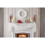 Home Accents Holiday 9 ft. Uptown Pre-Lit LED Artificial Christmas Garland with 180 Tips and 100 Warm White Micro Dot Lights thumbnail 3