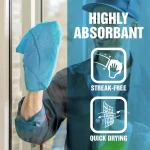 Zwipes Microfiber Glass Cleaning Cloths, 16 x 16 in., Blue (12-Pack) thumbnail 4