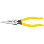 Klein Tools 8 in. Heavy-Duty Long Nose Side Cutting Pliers thumbnail 1