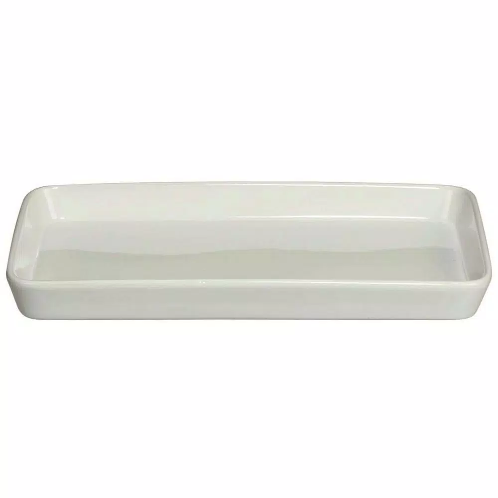 Unbranded CreativeWare Island Breeze 3-Tier Buffet Server Set with Ceramic Platters and Water Hyacinth Basket