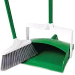 Libman Lobby Broom and Dustpan Set with Upright Handle, Green thumbnail 4