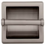 Franklin Brass Jamestown Recessed Toilet Paper Holder with Beveled Edges, Brushed Nickel thumbnail 6