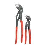 KNIPEX Forged Steel Cobra Pliers Set, 2-Piece, 61 HRC Induction-Hardened Teeth thumbnail 1