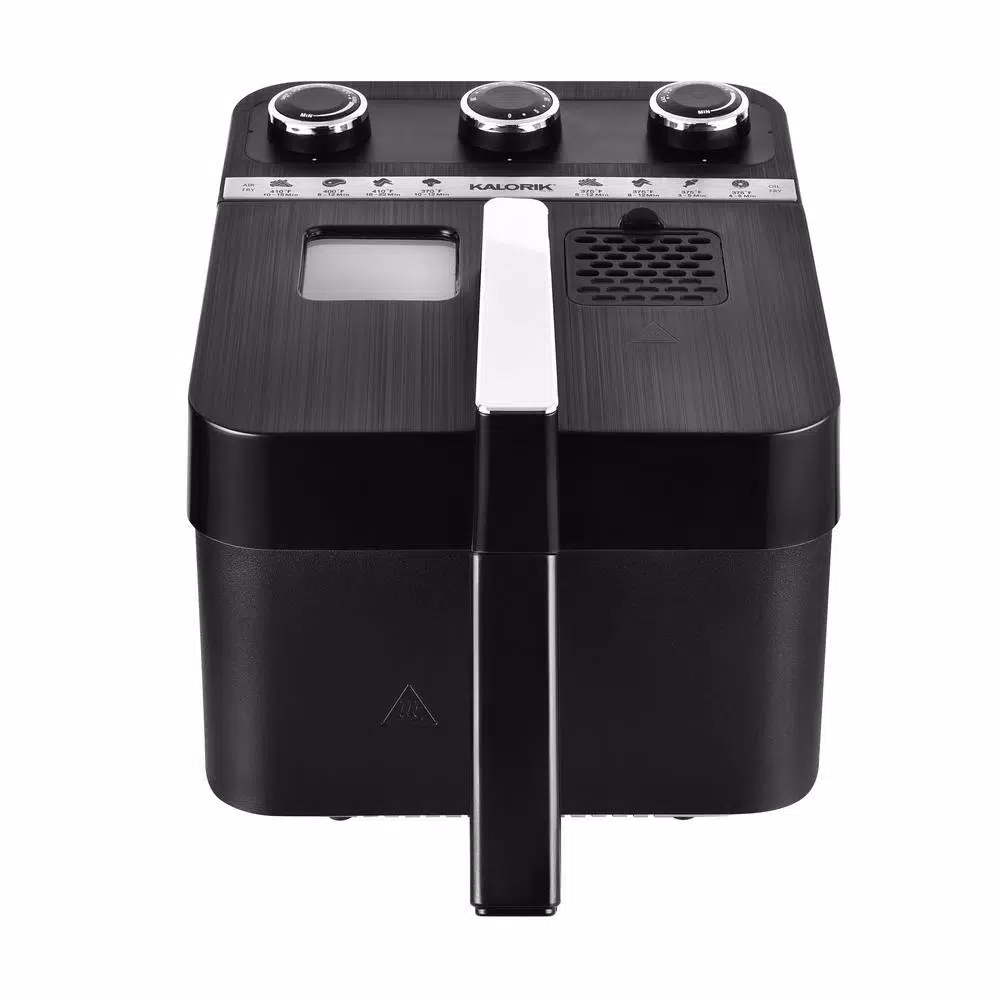 KALORIK 2-in-1 Air Fryer and Deep Fryer, 3.5 Qt., Black