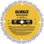 DEWALT 10 in. 24-Teeth Thin Kerf Construction Table Saw Blade (2-Pack) thumbnail 2