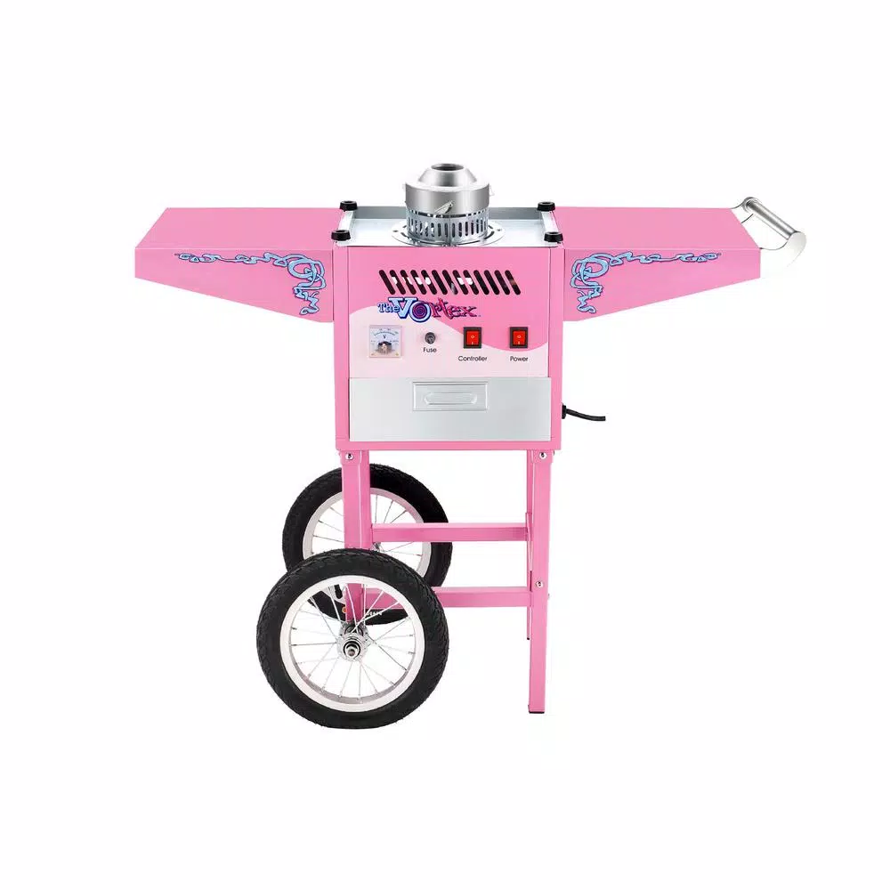 Great Northern Vortex Commercial Pink Cotton Candy Machine with Mobile Cart by Great Northern Popcorn