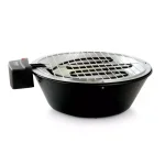 Better Chef 14 in. Indoor Outdoor Tabletop Electric Barbecue Grill, 1000W, Black thumbnail 1