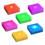 LUMABASE Color Changing LED Lights with Timer, Battery Operated, Set of 6 thumbnail 1