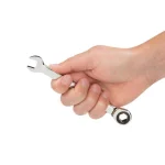 TEKTON 7/16 in. Ratcheting Combination Wrench, 6-Point Box End, 72-Tooth Gear thumbnail 7