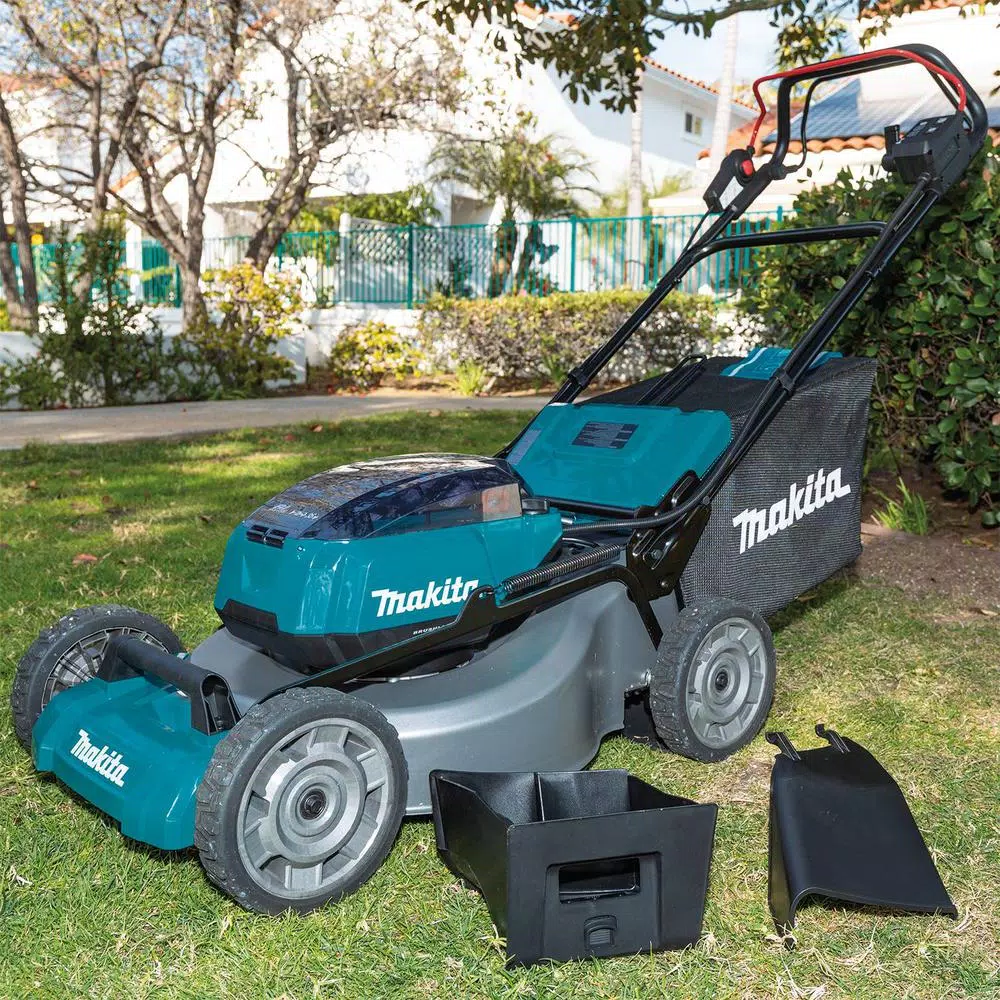 Makita 21 in. 36V LXT Brushless Self-Propelled Cordless Lawn Mower Kit with 4 Batteries and Charger