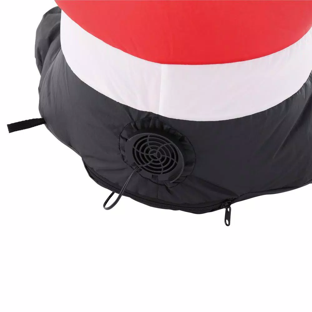 Home Accents Holiday 3.5 ft. Pre-Lit Airblown Inflatable Santa Holiday Decor