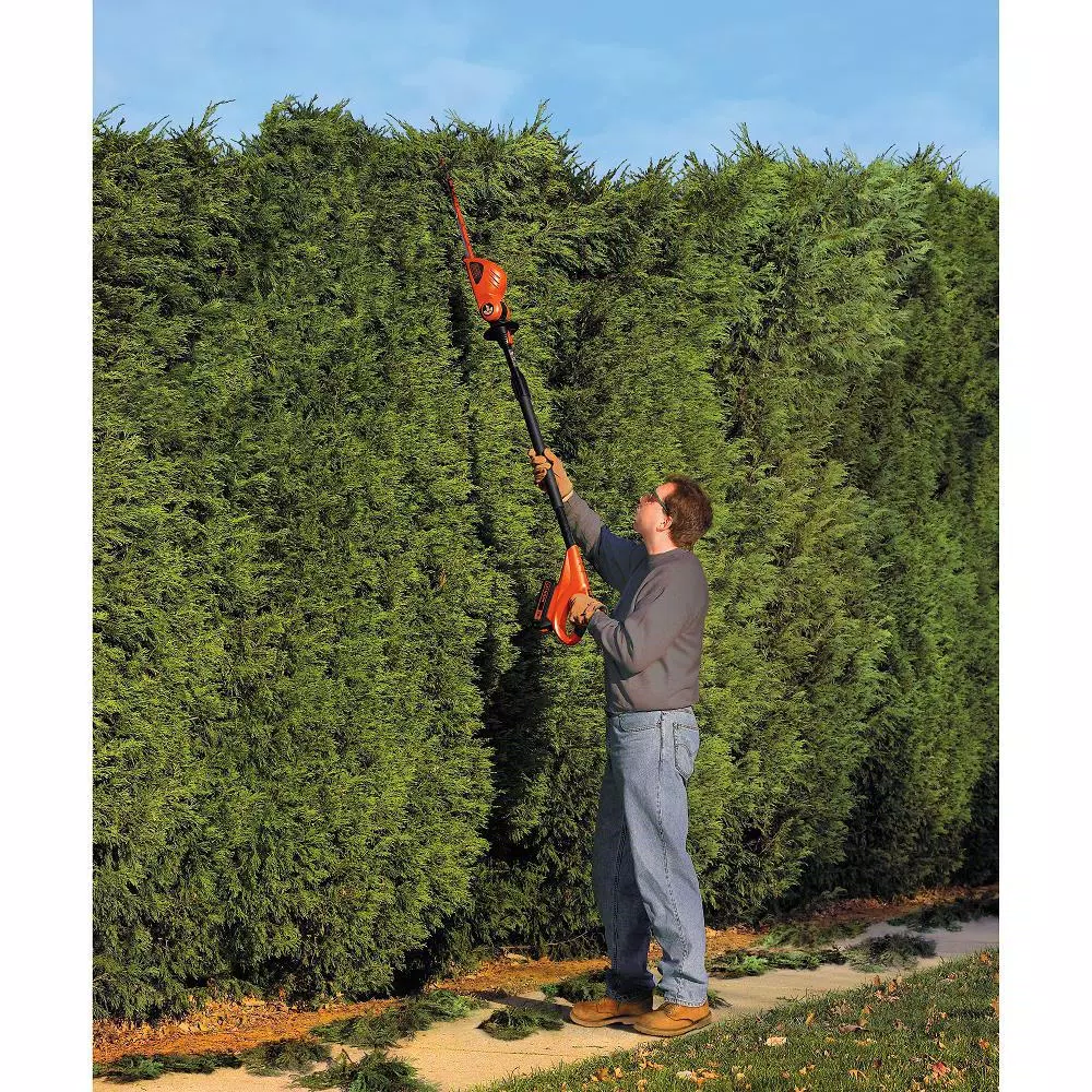 BLACK+DECKER 20V MAX Cordless Pole Hedge Trimmer with 1.5 Ah Battery and Charger