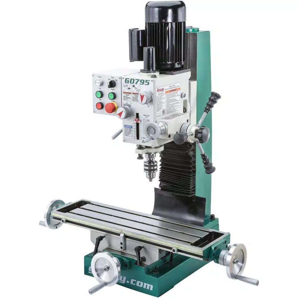 Grizzly Industrial Grizzly Heavy-Duty Benchtop Mill/Drill with R-8 Spindle and 1 HP Motor