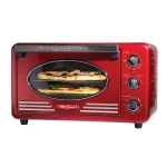 Nostalgia Retro 1500W 12-Slice Convection Toaster Oven with Timer - Retro Red thumbnail 1
