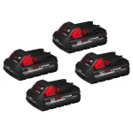 Milwaukee M18 REDLITHIUM HIGH OUTPUT CP 3.0 Ah 18V Lithium-Ion Battery Pack (4-Pack) thumbnail 1