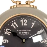 Zentique Paris Round Analog Desk Clock - Art Deco & Cottage Style Metal Table Clock thumbnail 3