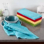 Lavish Home 8-Piece Multi-Color Circle Pattern Weave 100% Cotton Kitchen Towel Set thumbnail 6