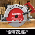 SKILSAW 10-1/4 in. 15 Amp Worm Drive Circular Saw with Diablo Carbide Blade thumbnail 2
