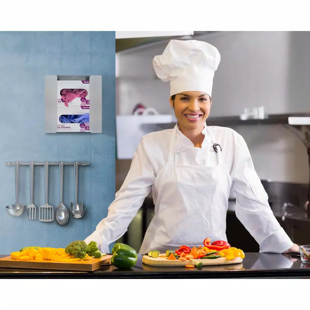 Alpine Industries Double Capacity Stainless Steel Glove Box Dispenser