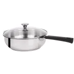 Cristel Tulipe 3.5 qt. Stainless Steel Saute Pan with Glass Lid thumbnail 1